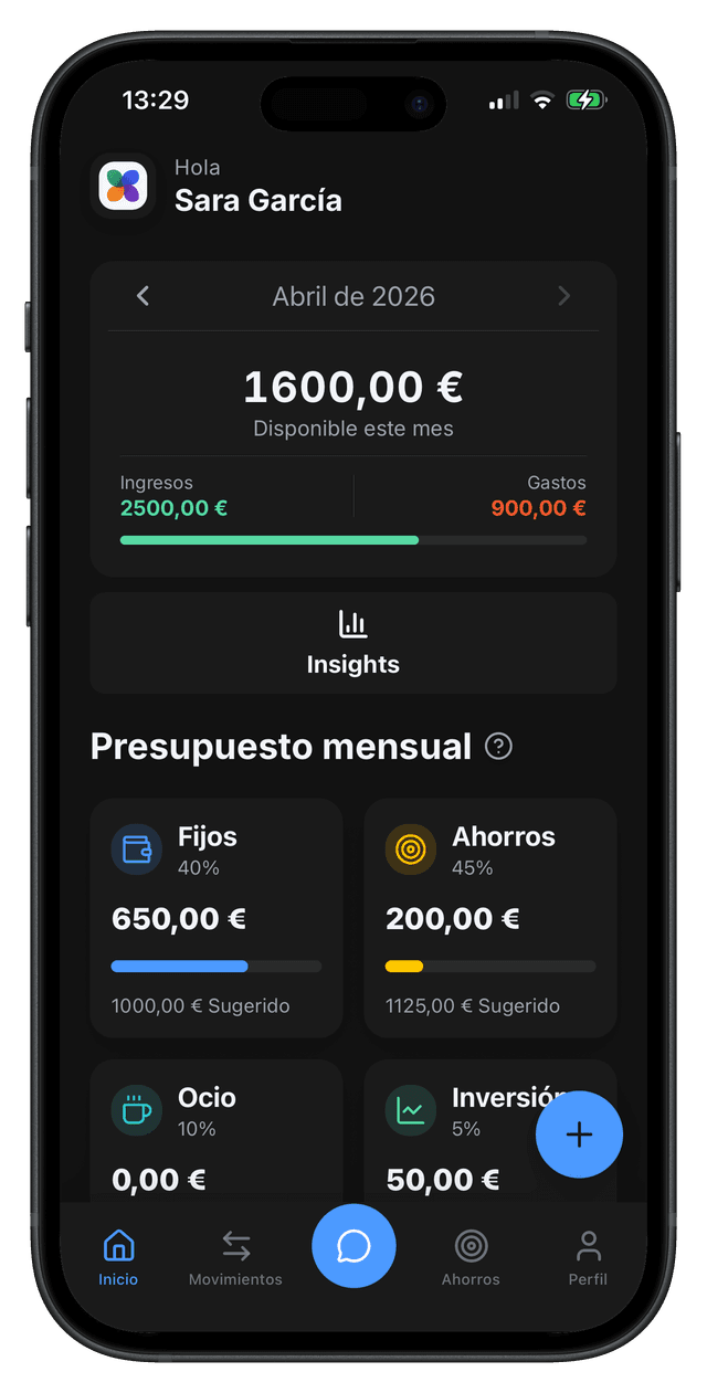 Captura de pantalla de la app GALI